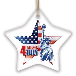 OrnamentallyYou - 4th of July American Patriotism Ornament - Multi-colored