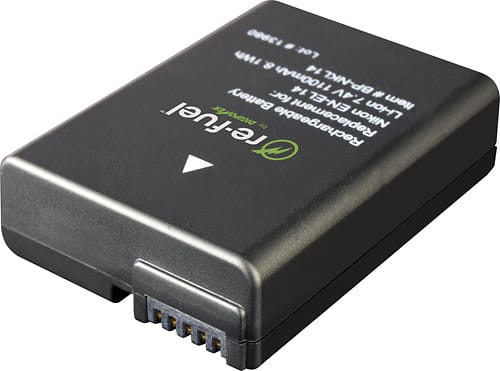 Digipower - Re-Fuel Rechargeable Lithium-Ion Replacement Battery for Nikon EN-EL14 - Larger Front