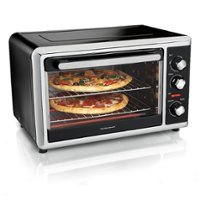 Hamilton Beach - Countertop Convection Oven - Black/Brushed Stainless Steel - Angle_Zoom