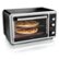 Angle. Hamilton Beach - Countertop Convection Oven - Black/Brushed Stainless Steel.