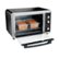 Left. Hamilton Beach - Countertop Convection Oven - Black/Brushed Stainless Steel.