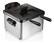 Angle. Hamilton Beach - 12 Cup Professional-Style Deep Fryer with 2 Baskets - Silver/Black.