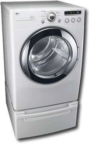 Best Buy: Lg 7.3 Cu. Ft. 9-cycle Super Capacity Electric Dryer White 