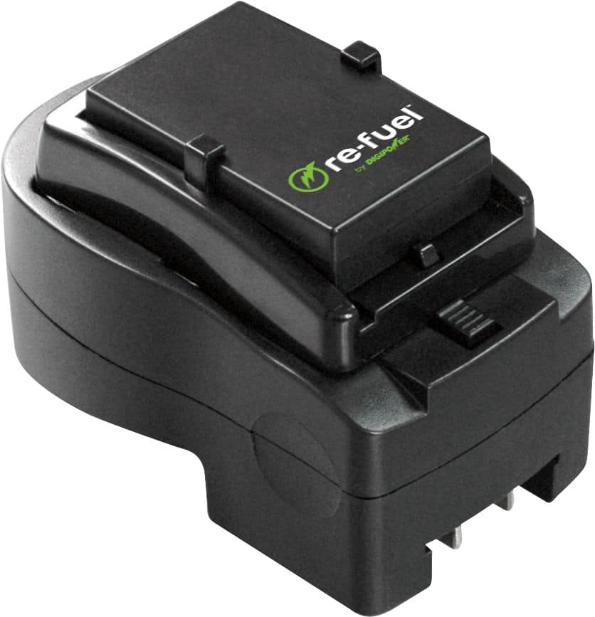 Alt View 13. Digipower - DSLR Travel Charger For Nikon Replacement Batteries (EN-EL14/EL15) - Black.