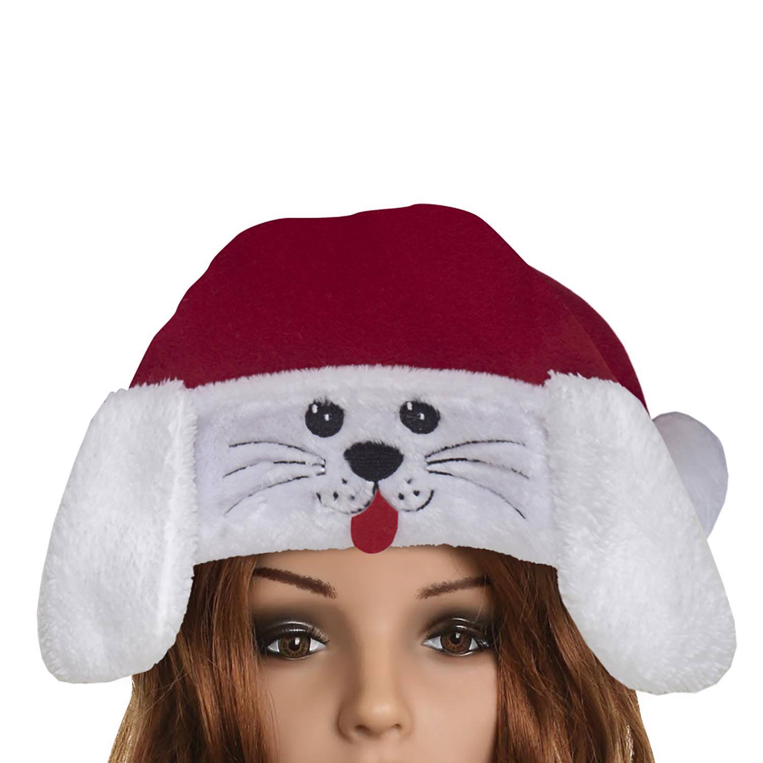 Angle. Dyno - Dyno 17 in. Santa Hat 1 pk (Case of 12) - Red|White.