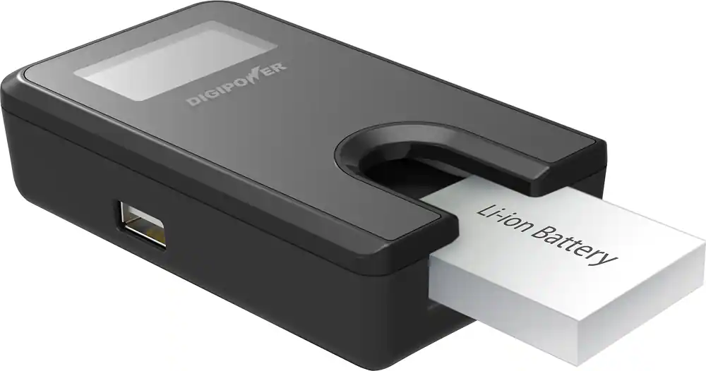 Digipower - Patented Plateless Design Digital Camera Travel Charger for Sony Batteries - Black