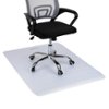 Mind Reader - Office Chair Mat for Carpet, Under Desk Protector, Carpet Grips, Rolling, PVC, 47"L x 35.25"W x 0.1"H - Clear