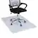Front. Mind Reader - Office Chair Mat for Carpet, Under Desk Protector, Carpet Grips, Rolling, PVC, 47"L x 35.25"W x 0.1"H - Clear.