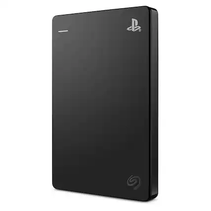 Front. Seagate - Game Drive for PlayStation Consoles 2TB External USB 3.2 Gen 1 Portable Hard Drive - Black.