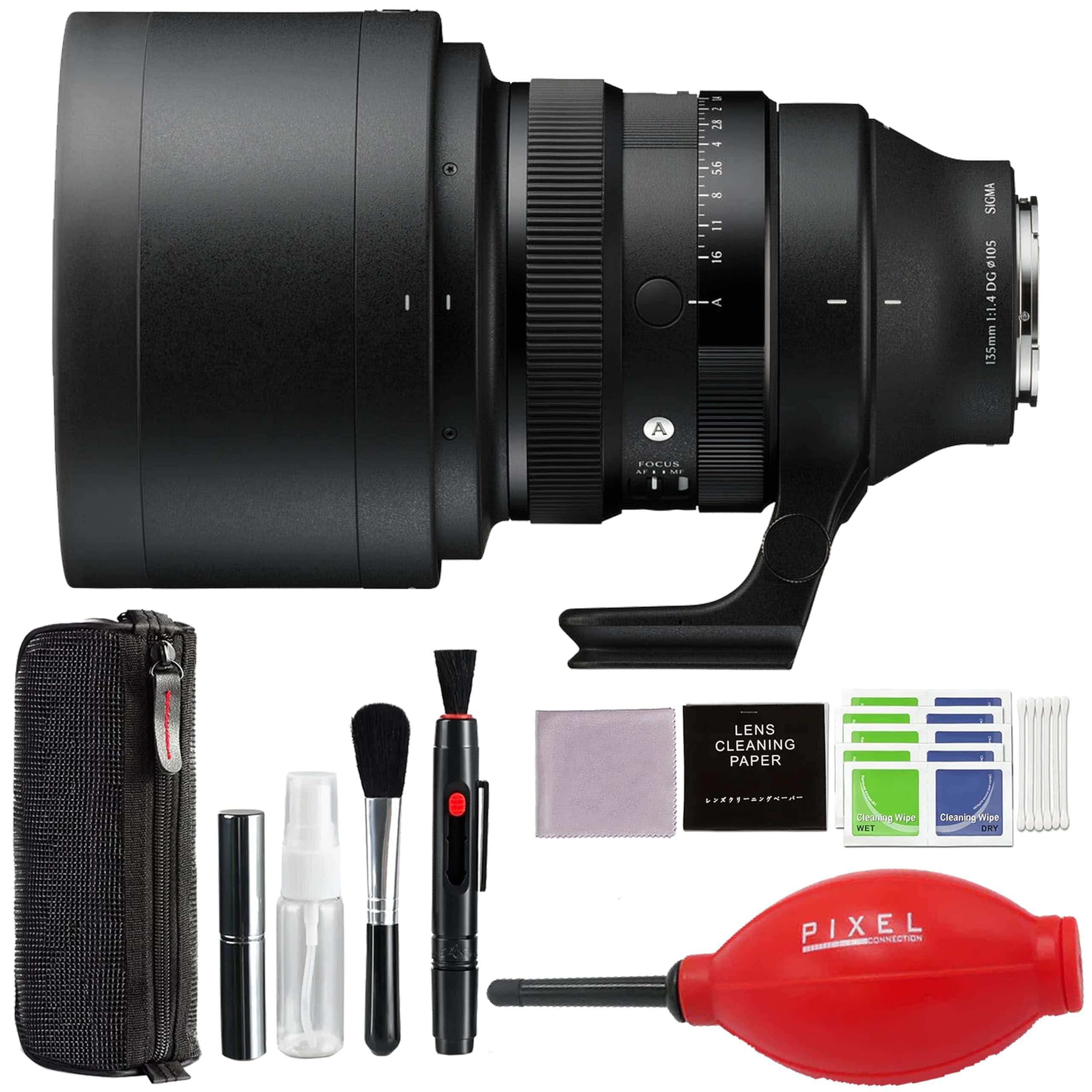 Sigma - 135mm f/1.4 DG Art Lens for Sony E with Advanced Accessory and Travel Bundle | 241965 | 135mm Lens for Sony E