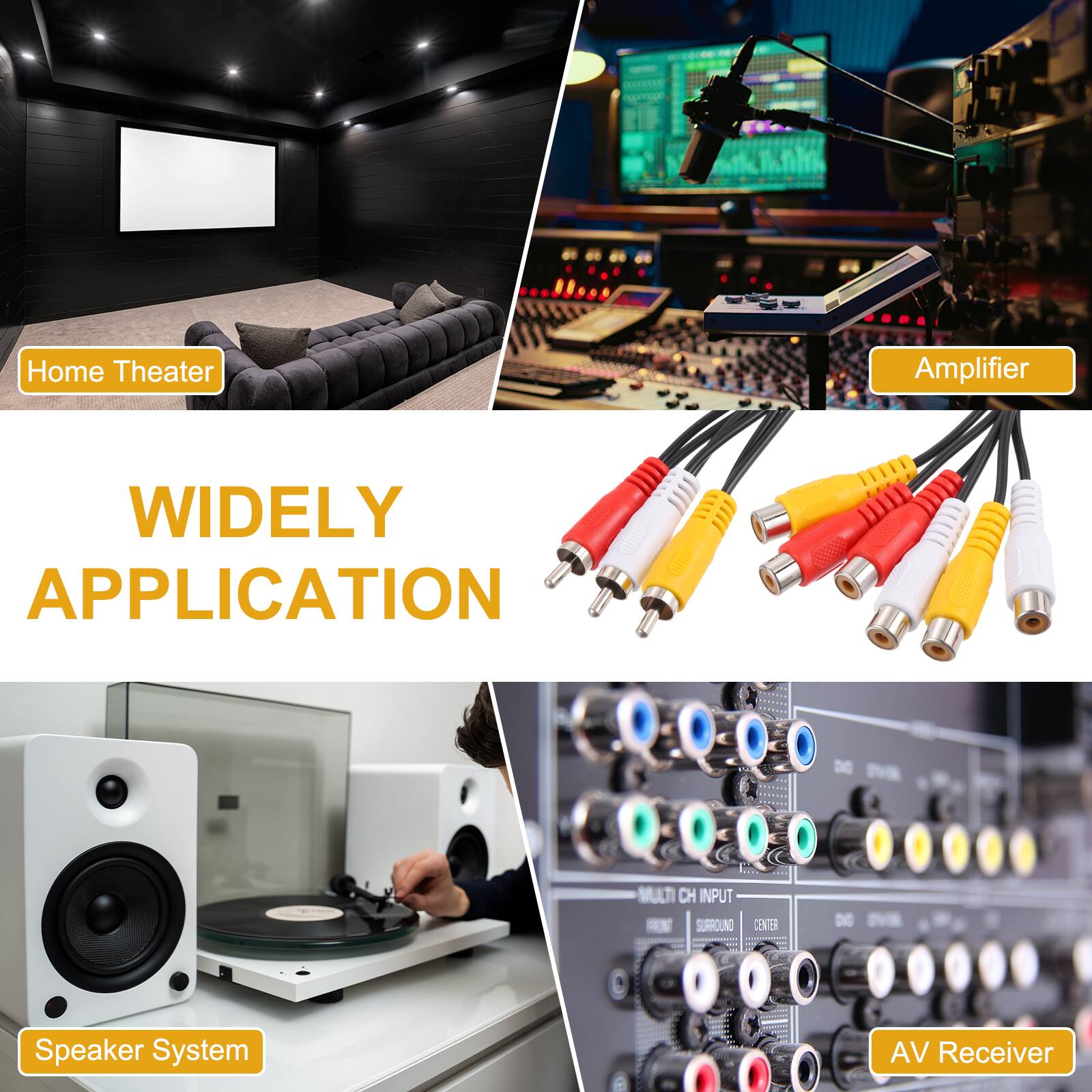 Home Theater Amplifier  
WIDELY APPLICATION  
MULTI CH INPUT  
SURROUND CENTER  
DE Speaker System  
AV Receiver