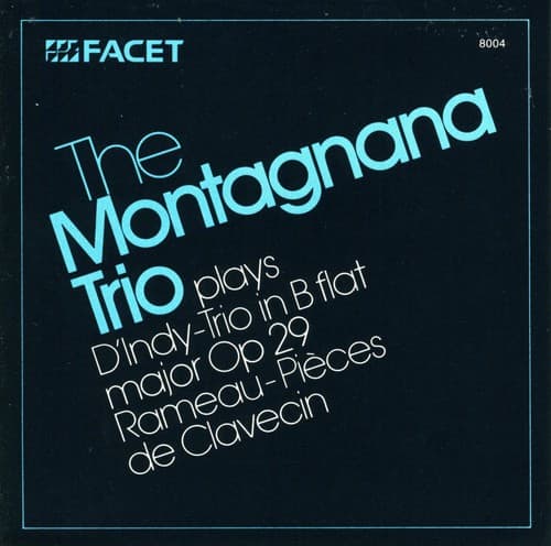 D'Indy / Montagnana Trio - Trio/Clavecin/Cinque Con  - COMPACT DISCS