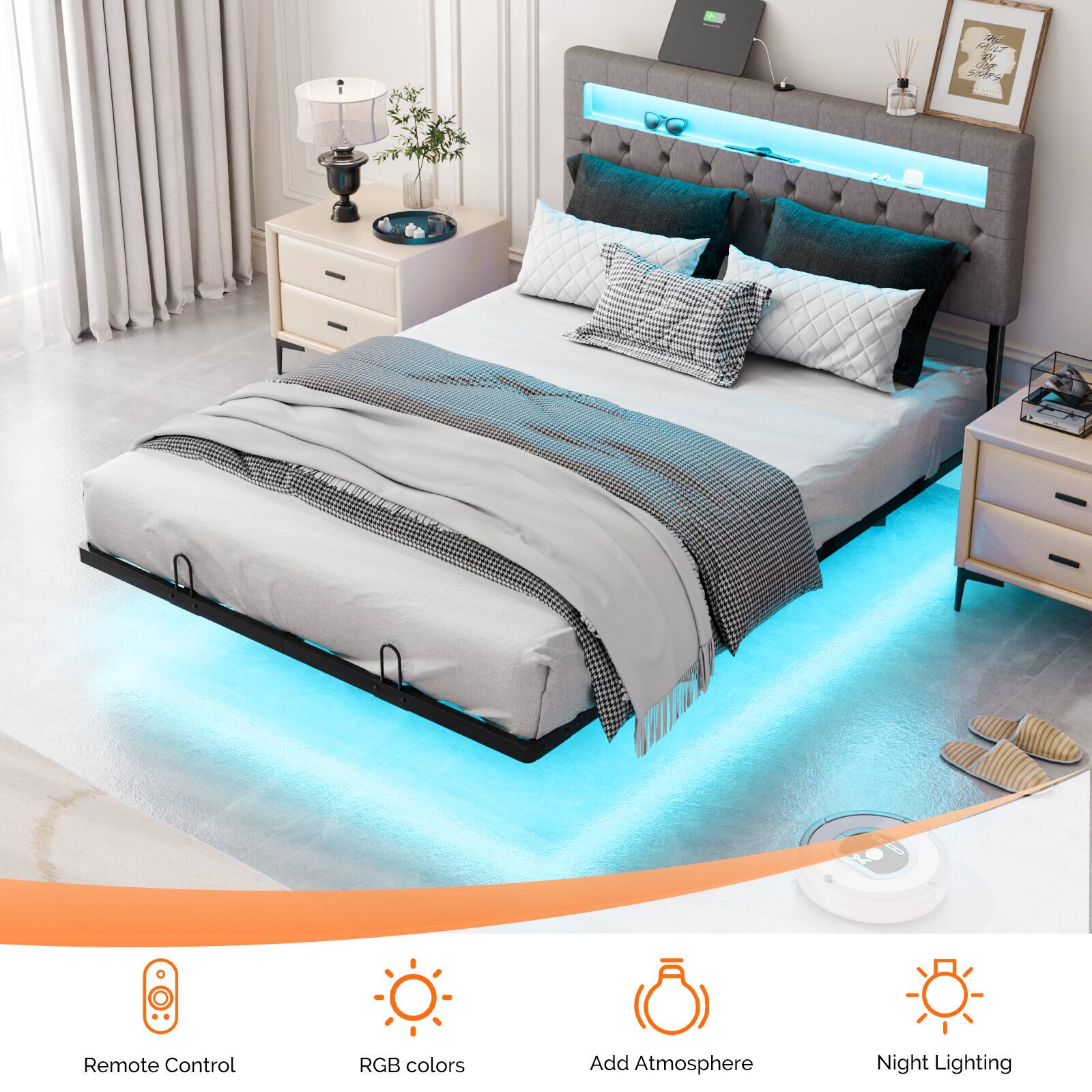 07 e C Remote Control RGB colors Add Atmosphere Night Lighting