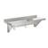 Angle. Koolmore - 12" x 36" 18-Gauge Stainless-Steel Heavy Duty Wall Shelf with Pot Rack, WMPS-1236. - Stainless-Steel.