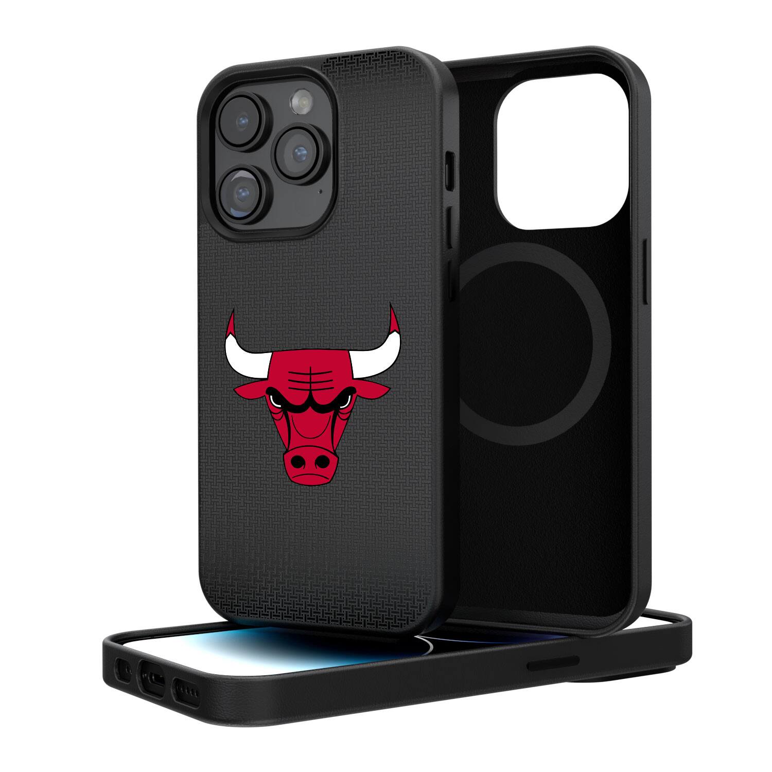 Keyscaper NBA Chicago Bulls Linen Logo iPhone Bump Case 15 Pro — free download
