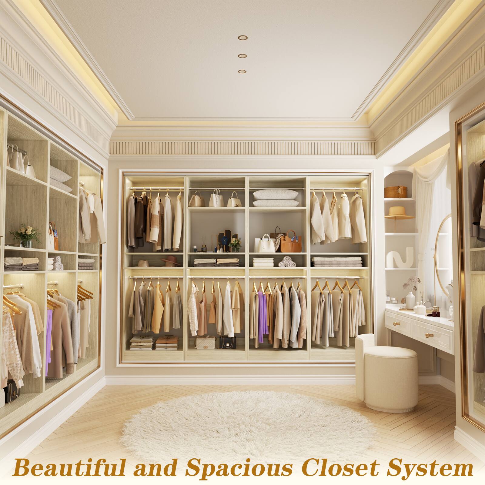 Beautiful and Spacious Closet System