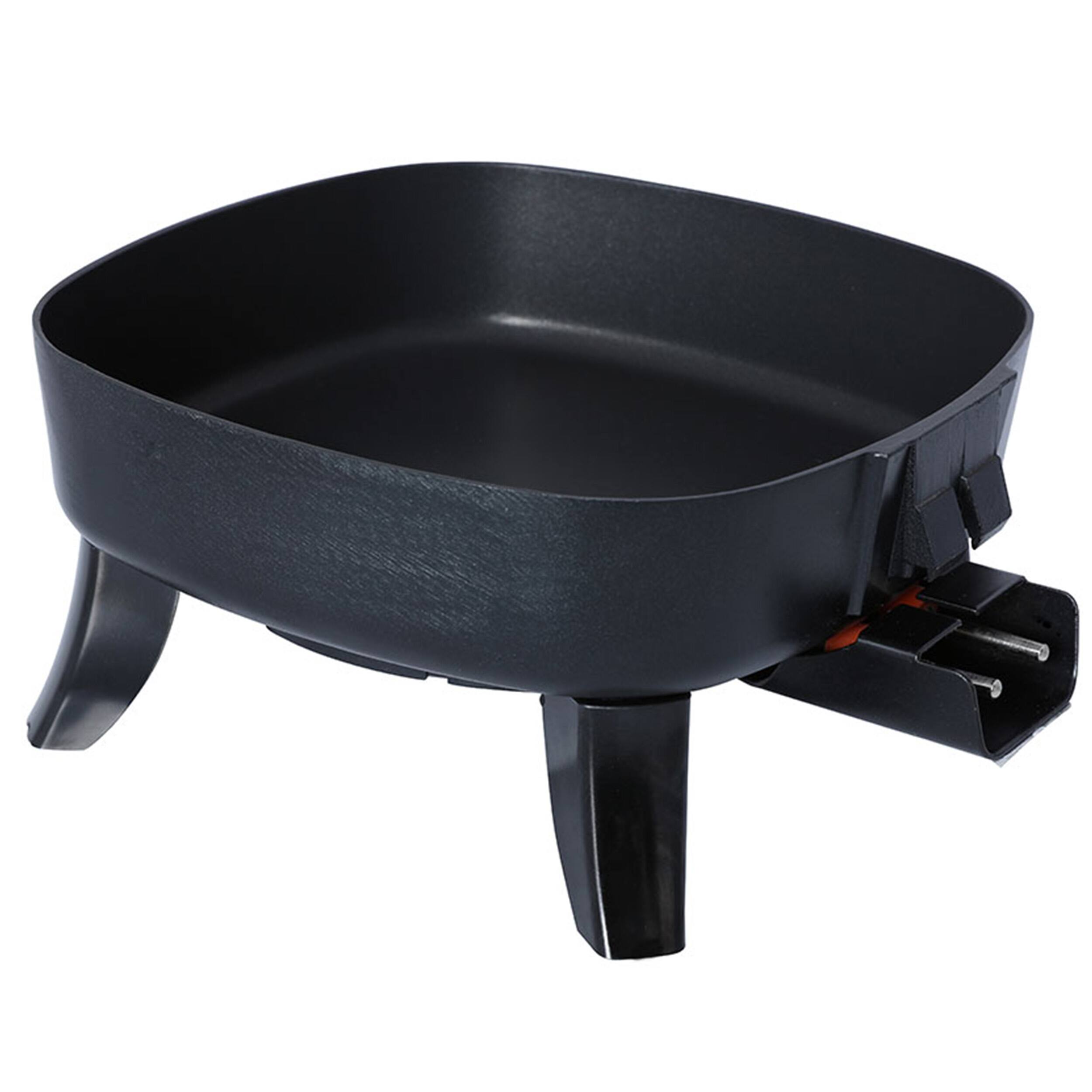 Alt View 5. Brentwood - Brentwood 6 in. Electric Skillet with Glass Lid - Black.