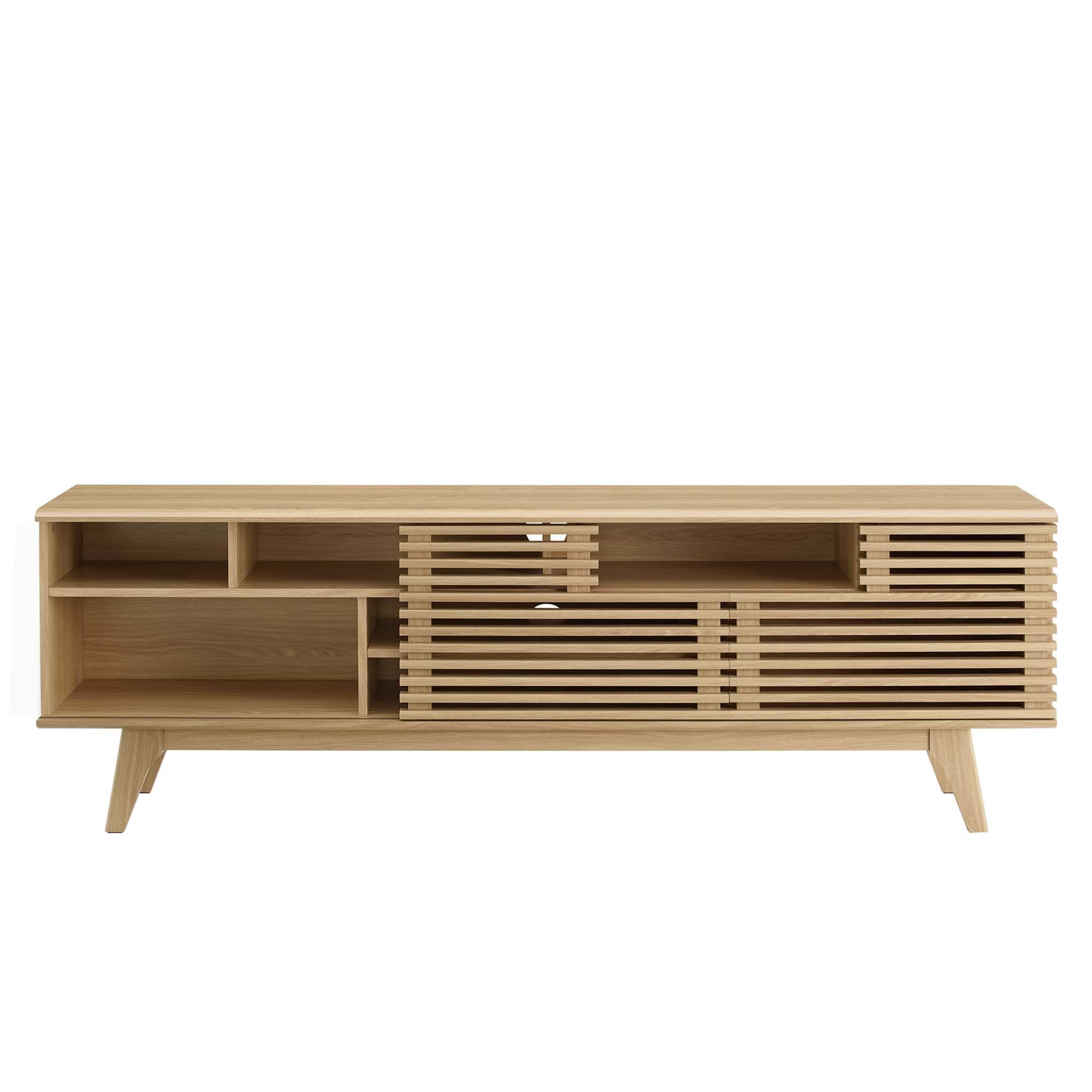 Alt View 1. Modway - Render 71" Media Console TV Stand by Modway - Oak.