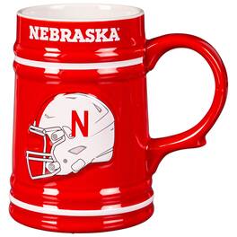 Evergreen Enterprises - Nebraska Huskers 24oz. Ceramic Stein Cup with Gift Box - Multicolor