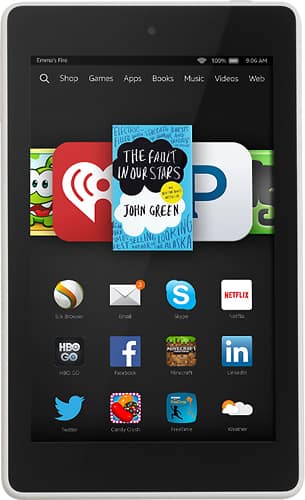 Amazon - Fire HD - 6" - 8GB - White-Front_Standard 