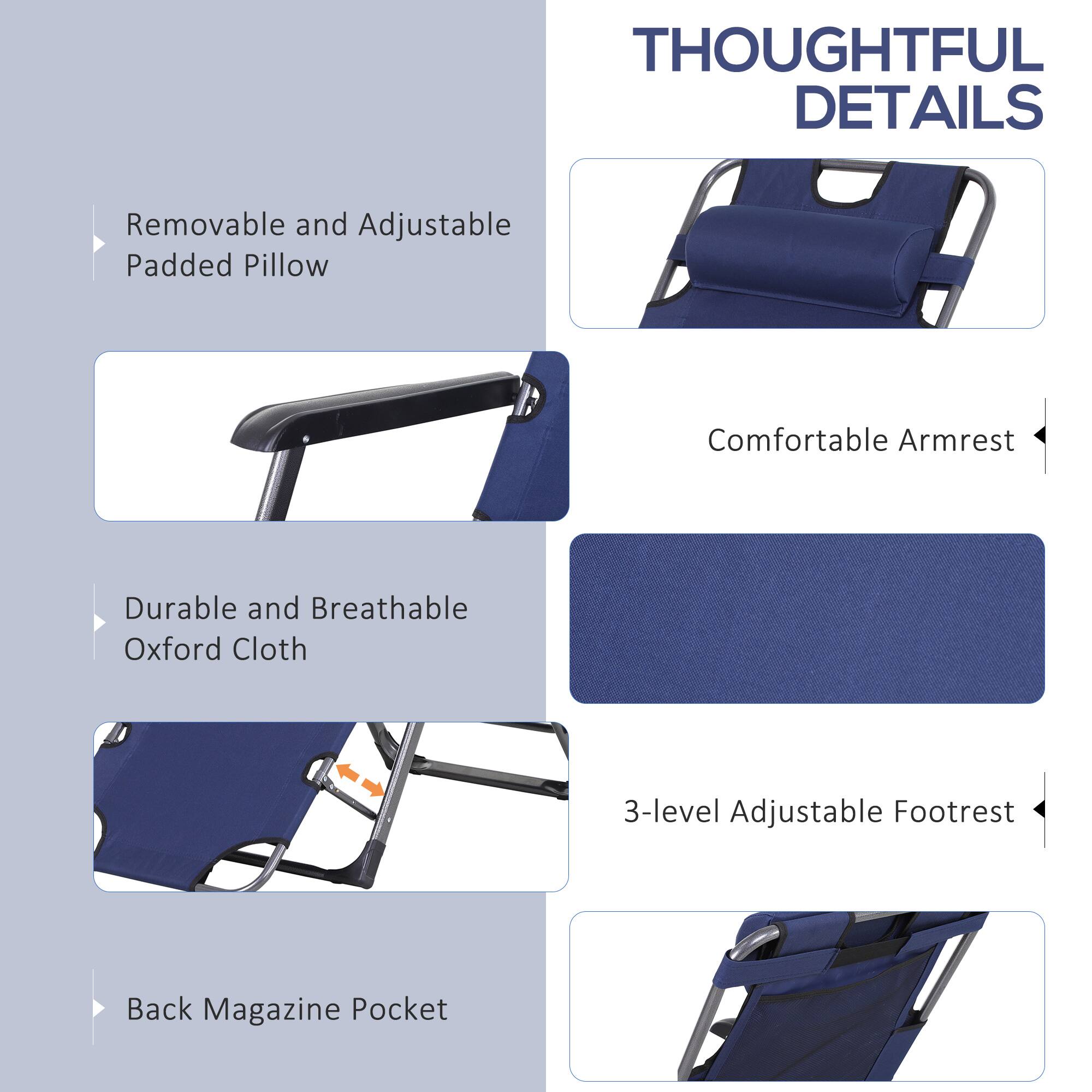 THOUGHTFUL DETAILS

Removable and Adjustable Padded Pillow
Comfortable Armrest
Durable and Breathable Oxford Cloth
3-level Adjustable Footrest
Back Magazine Pocket