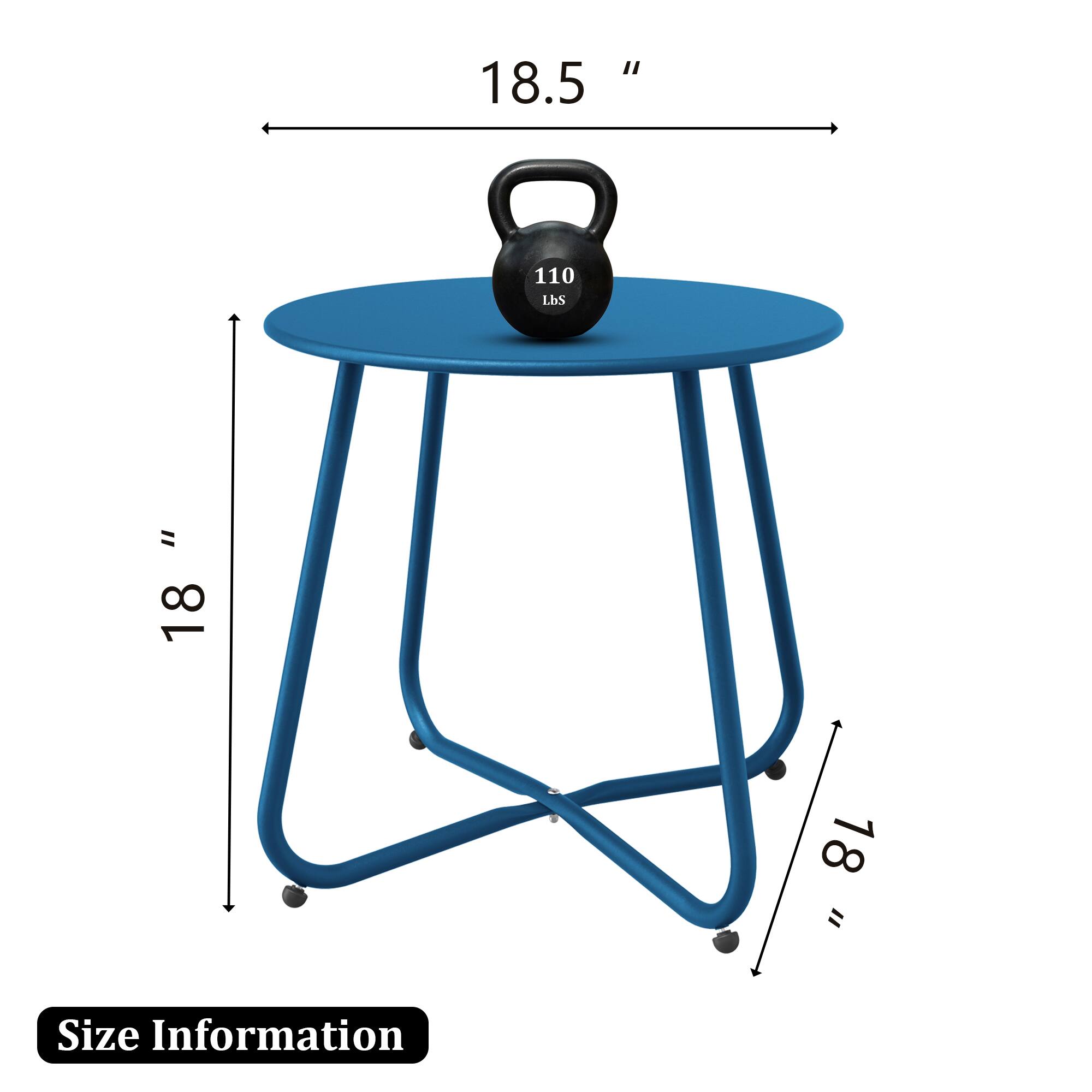 18.5", 18", 18", Size Information