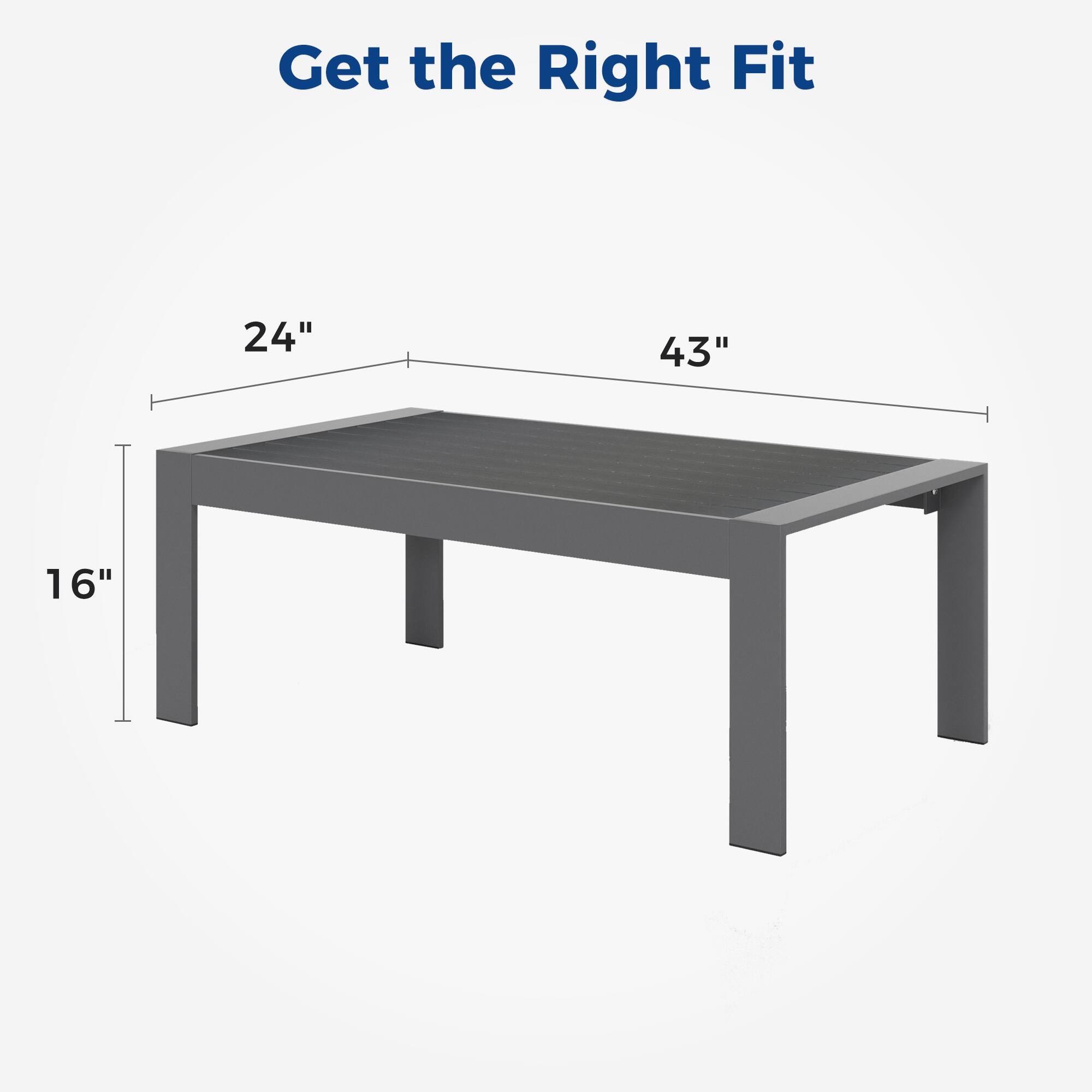 Get the Right Fit

24" 43" 16"