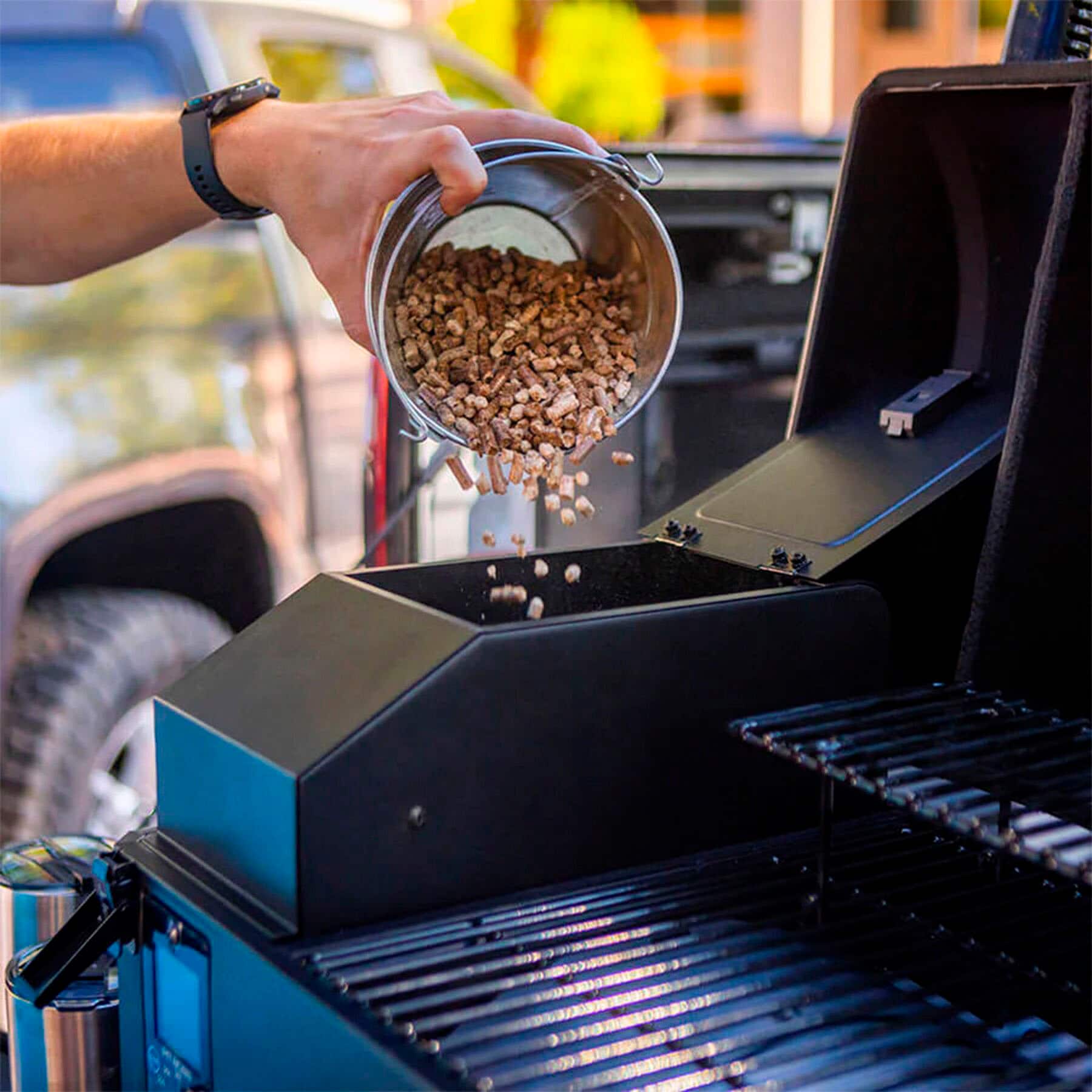 Alt View 11. Pit Boss - Table Top Pellet Grill - Black.