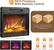 Alt View 1. Winado - Fireplace TV Stand for up to 70 inch TVs, Farmhouse Entertainment Center with Electric Fireplace Heater - Gray Oak.