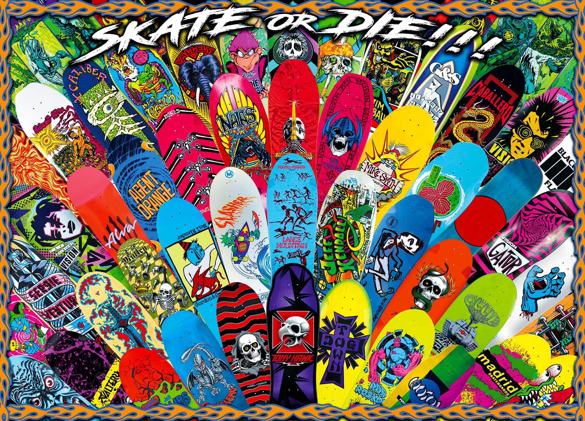 Toynk - Skate or Die 1000-Piece Jigsaw Puzzle - Multi-Color