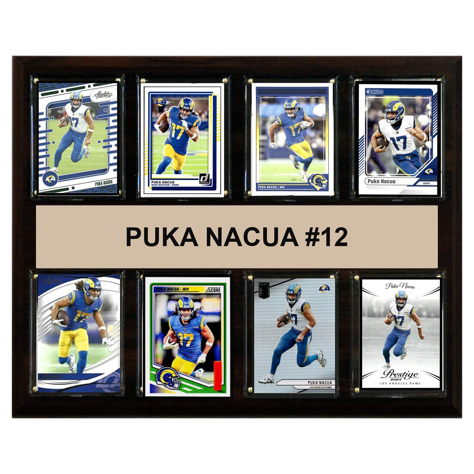 "C&I Collectibles - Puka Nacua Los Angeles Rams 12"" x 15"" Trading Card Plaque - Multicolor" price history on PriceWatchPro