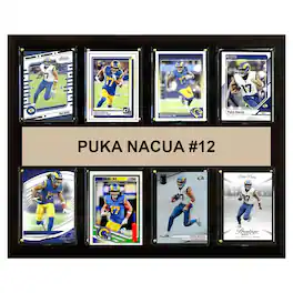 C&I Collectibles - Puka Nacua Los Angeles Rams 12" x 15" Trading Card Plaque - Multicolor