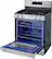 Alt View 13. LG - 30-in Wide 6.3 Cu. Ft. Freestanding Gas True Convection Smart Range with 4 Burners, EasyClean, InstaView and Air Fry - Stainless Steel.