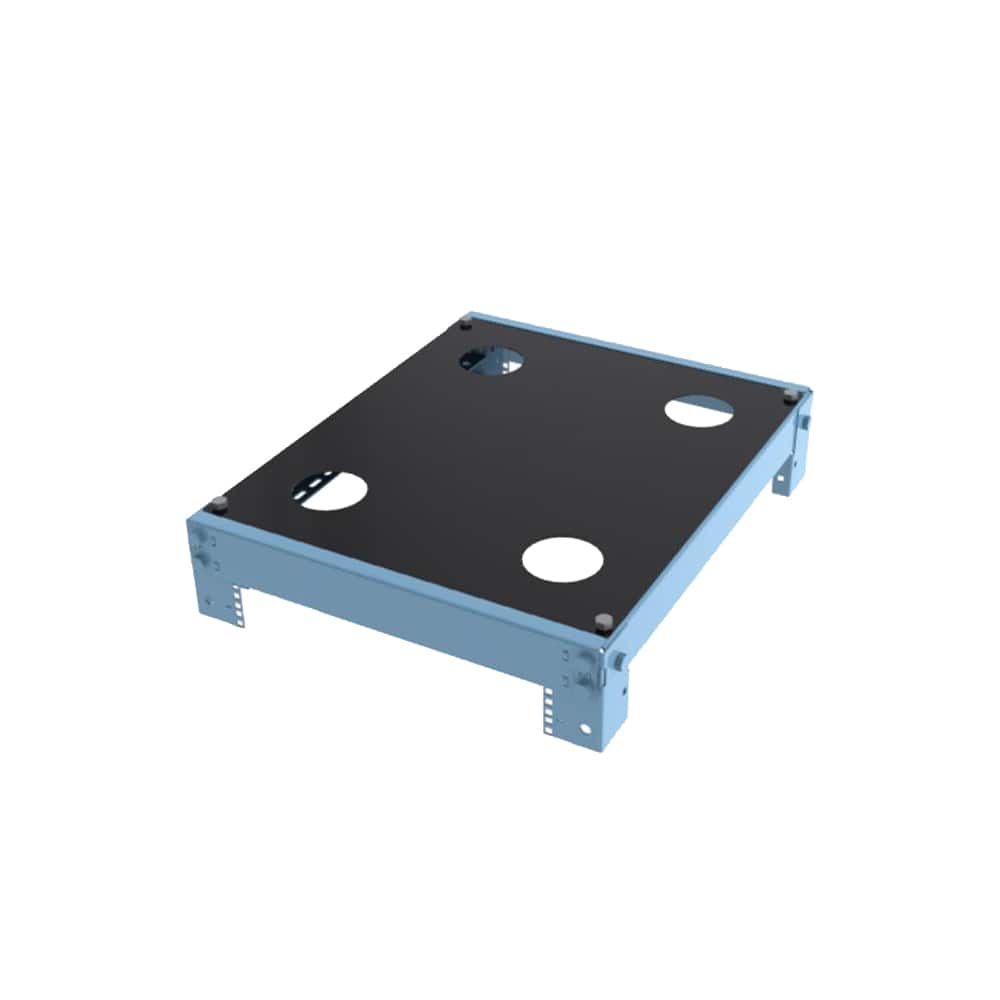 RackSolutions - Top Panel with Cable Pass Throughs for 24in x 28.875in (WxD) 111 Open Frame Rack - Black