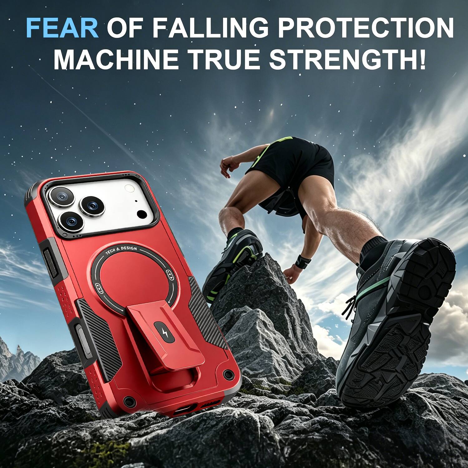 FEAR OF FALLING PROTECTION MACHINE TRUE STRENGTH!  
& DESIGN TECH  
CHICK  
POLICE