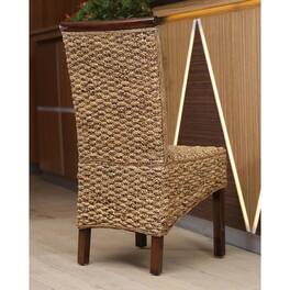 International Caravan - Bunga Hyacinth Dining Chair - Salak Brown
