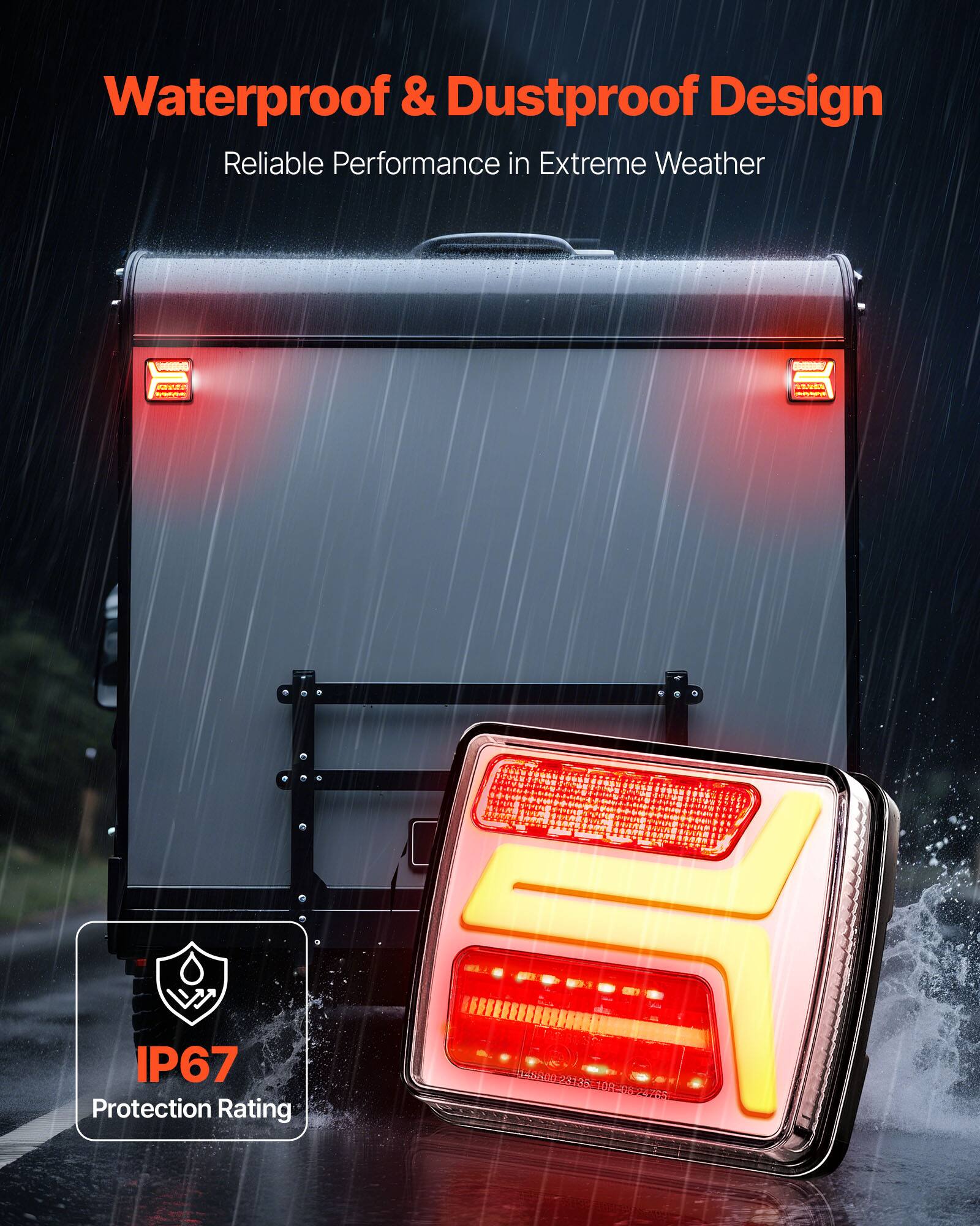 Waterproof & Dustproof Design  
Reliable Performance in Extreme Weather  

IP67 Protection Rating