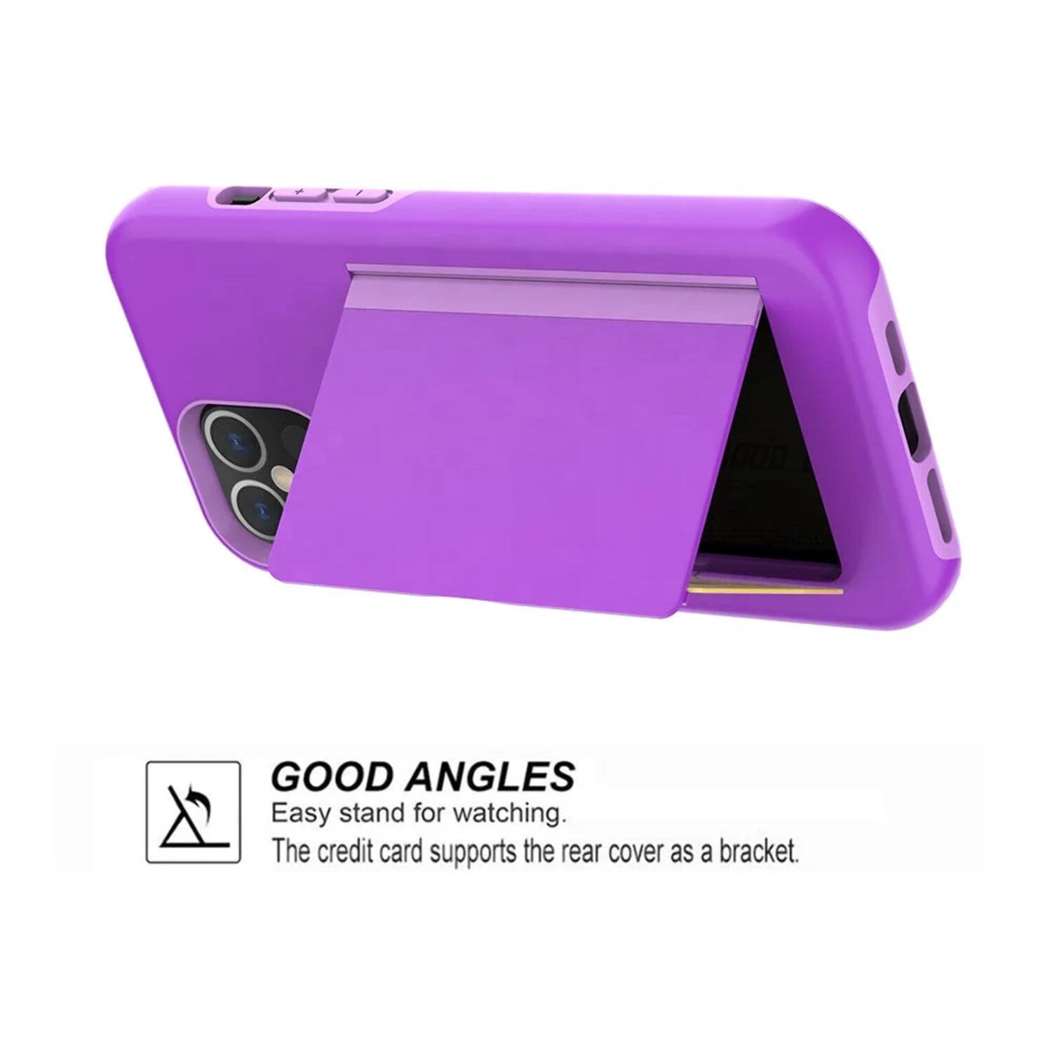 GOOD ANGLES  
Easy stand for watching.  
The credit card supports the rear cover as a bracket.