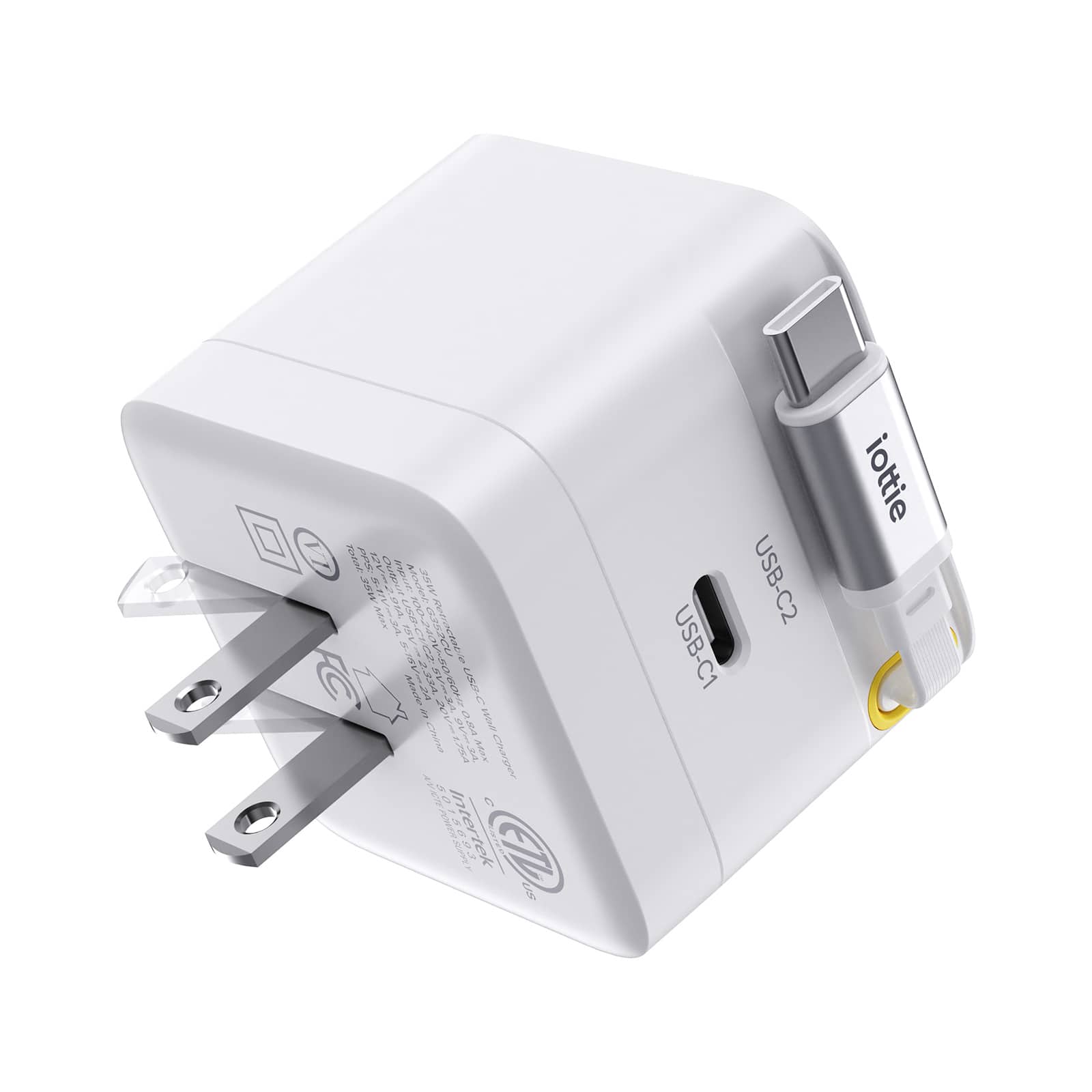 Basix by iOttie 35W Retractable USB-C Wall Charger price history on PriceWatchPro