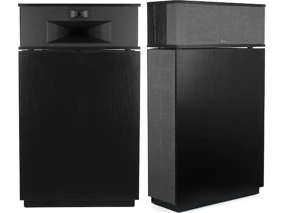 Front. Klipsch - Klipsch Klipschorn AK6 Three Way Floor Standing Black Loudspeaker (Pair).