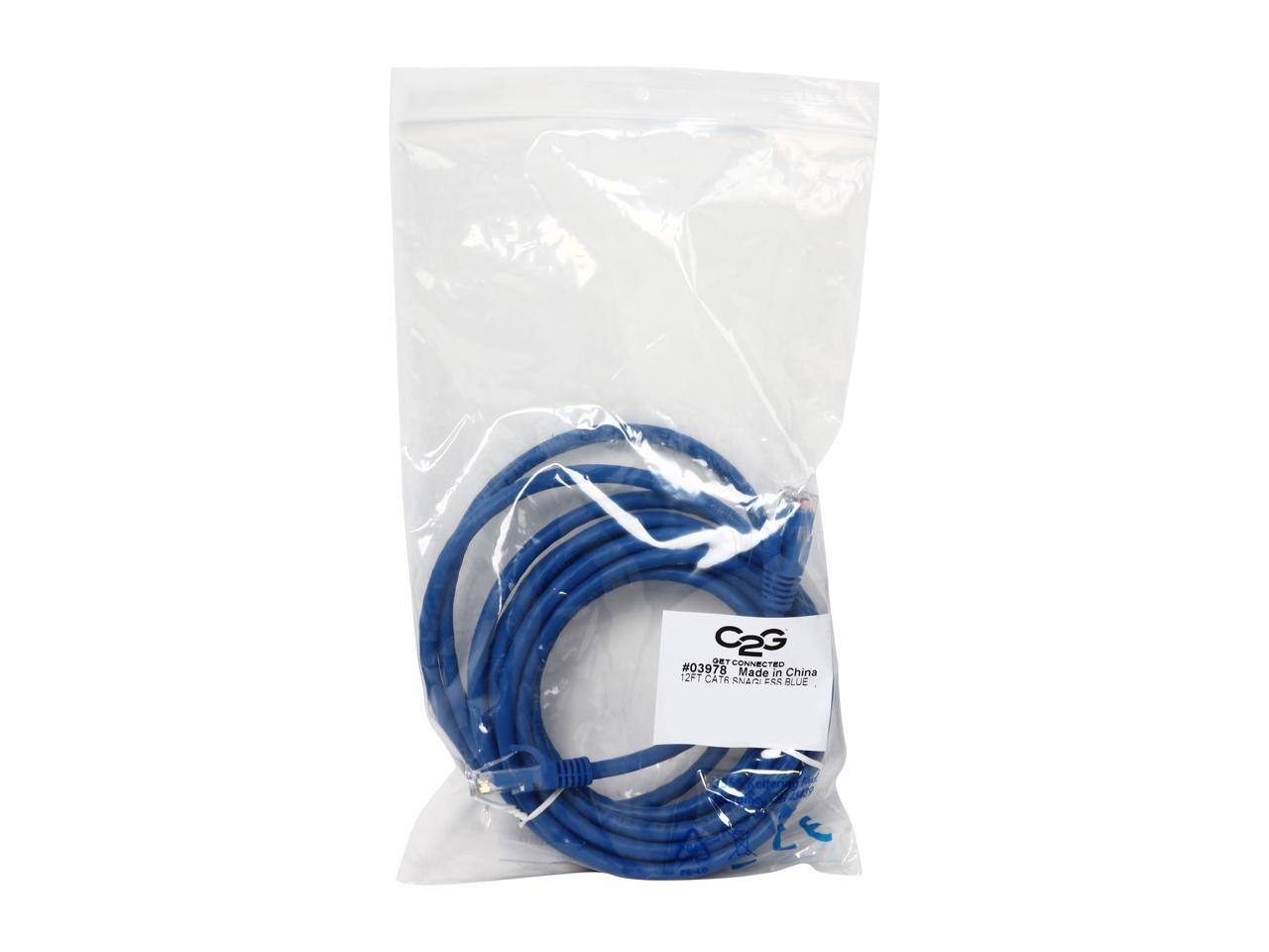 C2G #03978 BETCONNECTED Made in China 12FT CAT5E SHIELDED BLUE