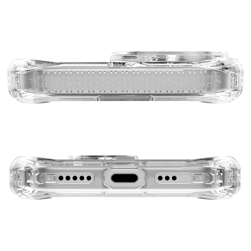 Alt View 2. Itskins - HYBRID R // CLEAR MagSafe Case for Apple iPhone 17 - Clear.