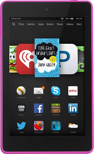 Amazon - Fire HD - 6" - 16GB - Magenta-Front_Standard 