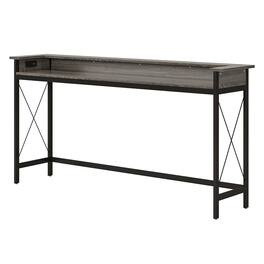 Kadyn - Entryway Table, Console Sofa Table,Industrial Console Table, 70.9" Sofa Table with Outlets and USB Ports - Gray