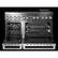 Alt View 1. JennAir - 48 in. Wide 6 Elements RISE 6.3 Cu. Ft. Freestanding Electric Induction Range - Stainless Steel.