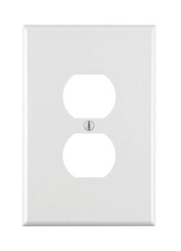 Leviton - 001-88103-W Single Gang Duplex Receptacle Wallplate - White
