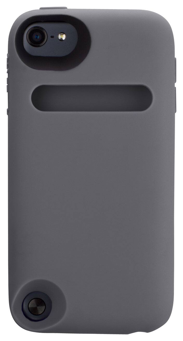 Front. Speck - KangaSkin Case for Apple® iPod® touch 5th Generation - Graphite Gray.