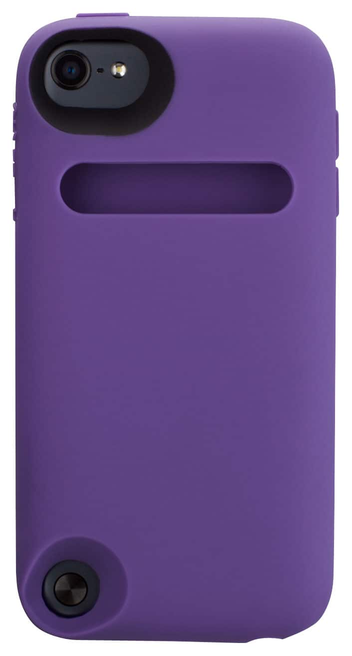 Front. Speck - KangaSkin Case for Apple® iPod® touch 5th Generation - Grape Purple.