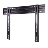 Sanus - Ultra Slim Fixed-Position TV Mount for TVs 40"-85" up to 150 lbs - Sits just 0.55" From the Wall - Lateral Shift - Black - Front_Zoom