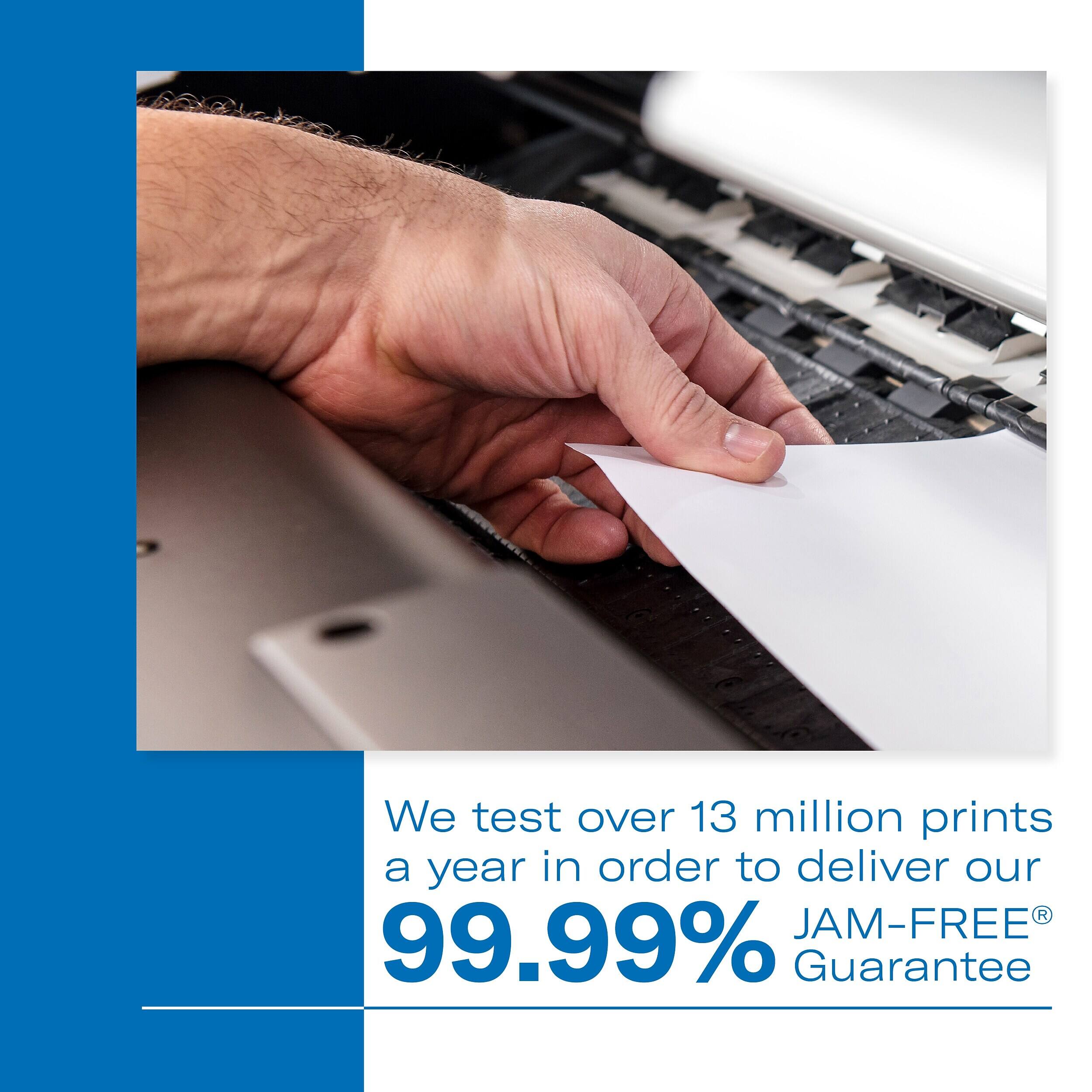We test over 13 million prints a year in order to deliver our 99.99% JAM-FREE Guarantee